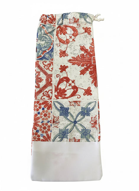 Portabottiglie in Cotone per Cucina-Sacca Decorativa in 3 Varianti Colore Elegante.