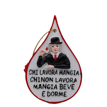 Calamite Napoletane in Resina  Artigianale, Magneti Frigo Totò e Pulcinella, Souvenir Napoli e Corni Portafortuna