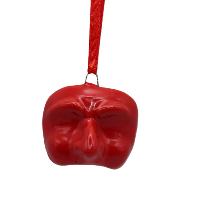Maschera Pulcinella in Ceramica da Appendere, Mini Amuleto Colorato 3 cm, Artigianato Tipico Napoletano, Souvenir Italia Portafortuna