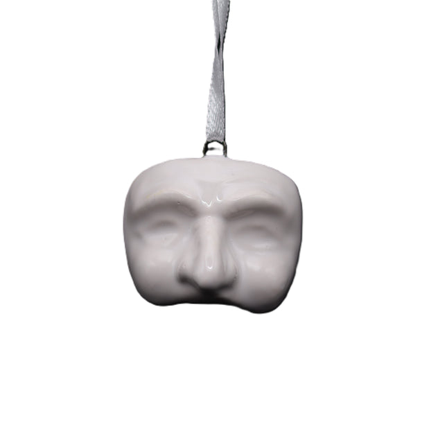 Maschera Pulcinella in Ceramica da Appendere, Mini Amuleto Colorato 3 cm, Artigianato Tipico Napoletano, Souvenir Italia Portafortuna