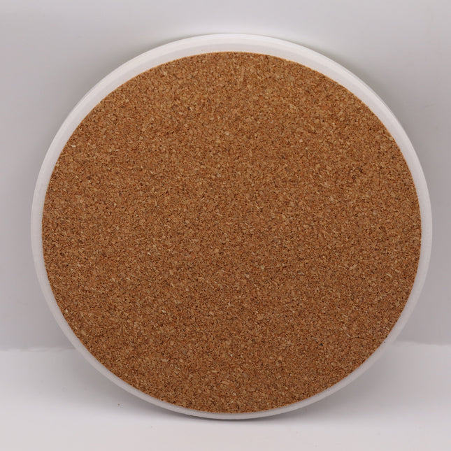 Sottobicchiere ceramica Asso carte napoletane, Sottopentola 10 cm bordino oro, Segnaposto matrimonio scaramantico, Piastrella decorativa Napoli