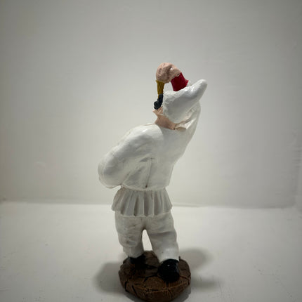 Statua Pulcinella con Spaghetti in Resina Artigianale - Simbolo di Abbondanza