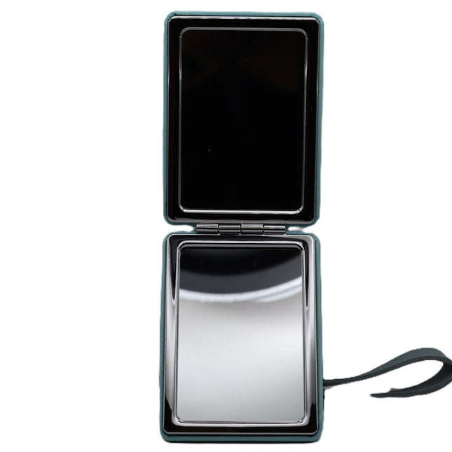 Foldable Handbag Mirror with 3D Flowers and Pearls 4 Colors - Elegant and Romantic