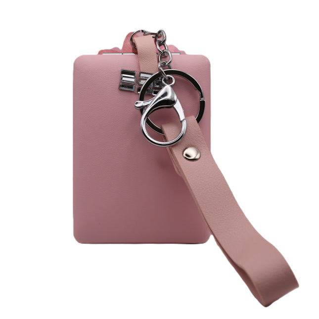 Foldable Handbag Mirror with 3D Flowers and Pearls 4 Colors - Elegant and Romantic