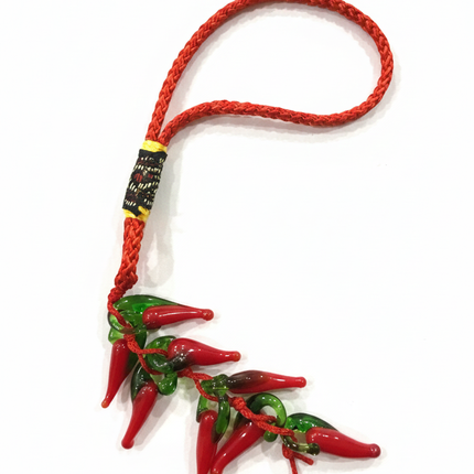 Cornicello Portafortuna Napoletano in Vetro Soffiato - Rosso Scaramantico