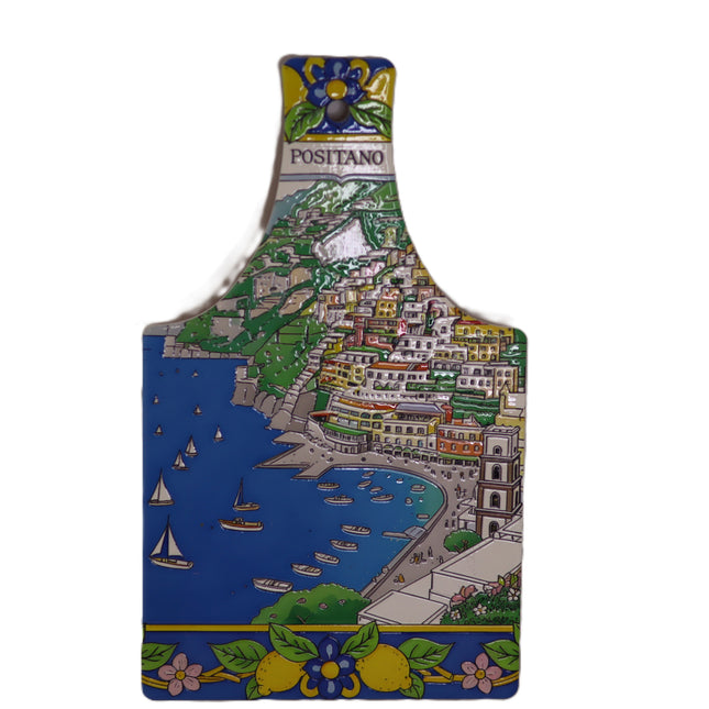 Decorated Ceramic Cutting Board - Positano Model - Mediterranean Style - Handmade - Made in Italy