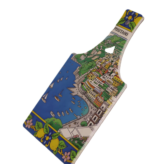 Decorated Ceramic Cutting Board - Positano Model - Mediterranean Style - Handmade - Made in Italy
