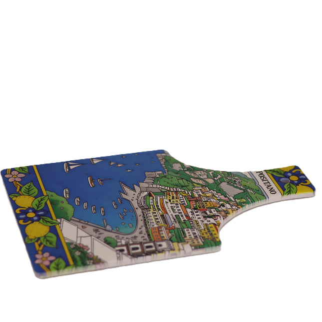 Decorated Ceramic Cutting Board - Positano Model - Mediterranean Style - Handmade - Made in Italy