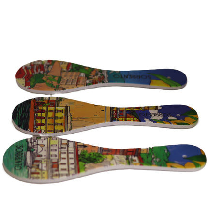 Poggiamestolo in ceramica Sorrento  Dipinto a mano  Accessorio cucina Costiera Amalfitana  Poggia mestolo artigianale italiano