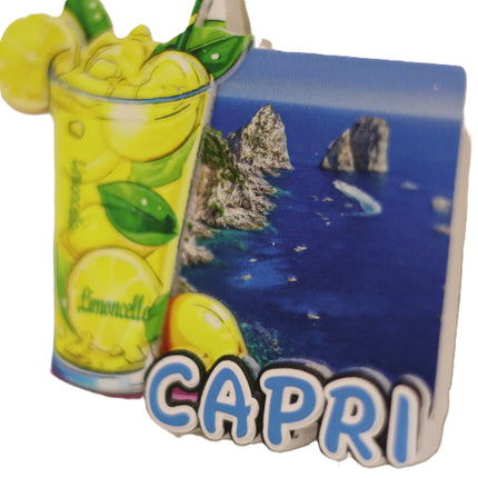 Il Golfo in una Calamita: Napoli, Capri, Ischia e Positano – Magneti in Resina 3D dei Posti più Belli