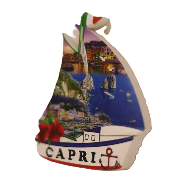 The Gulf in a Magnet: Naples, Capri, Ischia, and Positano – 3D Resin Magnets of the Most Beautiful Places