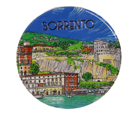 Sottobicchiere in Ceramica Artigianale Costiera – Variante Positano o Sorrento Souvenir Italiano e Regalo Casa