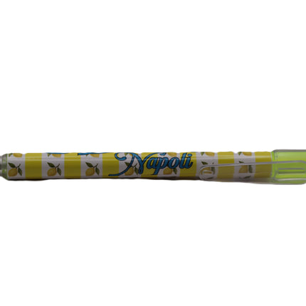 Penna Souvenir Napoli e Limoni – Penna Decorativa con Scritta Napoli, Grafica Limoni Gialli e Omaggio a Diego