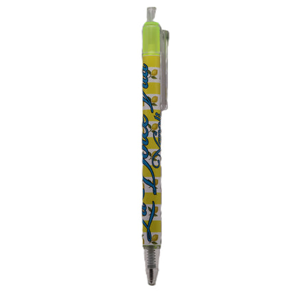 Penna Souvenir Napoli e Limoni – Penna Decorativa con Scritta Napoli, Grafica Limoni Gialli e Omaggio a Diego