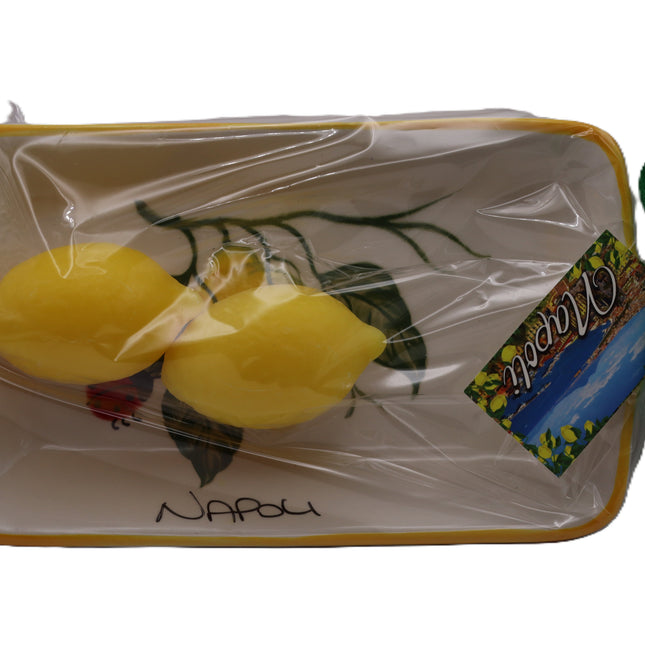 Piatto per sapone in ceramica dipinta a mano - Portasapone artigianale- Souvenir Napoli