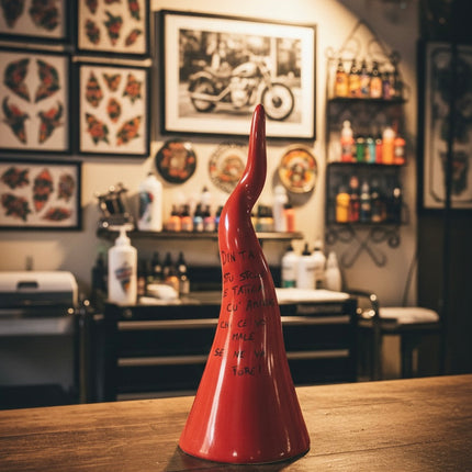 Corno Portafortuna Artigianale in Ceramica (Personalizzabile)