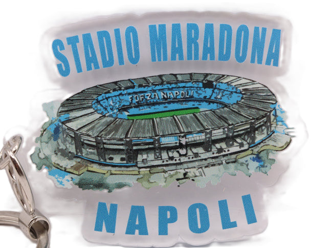 Portachiavi Napoli Plexiglass, Corno Portafortuna, San Gennaro, Stadio Maradona, I Love Napoli Pizza, Souvenir Italia
