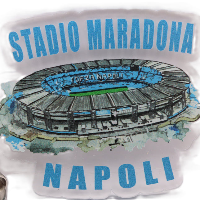 Portachiavi Napoli Plexiglass, Corno Portafortuna, San Gennaro, Stadio Maradona, I Love Napoli Pizza, Souvenir Italia