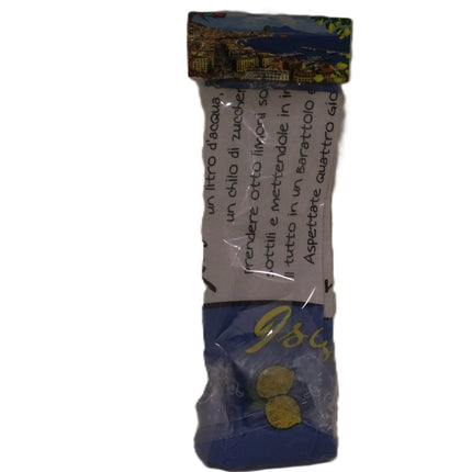 Confezione Regalo Oliera Ceramica Decorata a Mano e Strofinaccio Napoli, Set Cucina Artigianale Limoni, Regalo Souvenir Italiano Originale