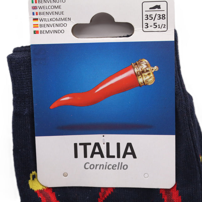 Calzini in Cotone - con Fantasie Assortite e Simboli Tradizionali- Partenopei Collection