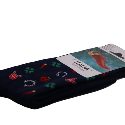 Calzini in Cotone - con Fantasie Assortite e Simboli Tradizionali- Partenopei Collection