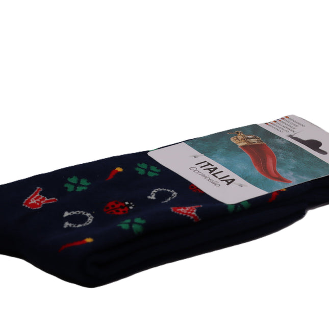 Calzini in Cotone - con Fantasie Assortite e Simboli Tradizionali- Partenopei Collection