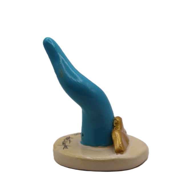 Corno Vesuvio in Ceramica H 9cm - Rosso o Azzurro