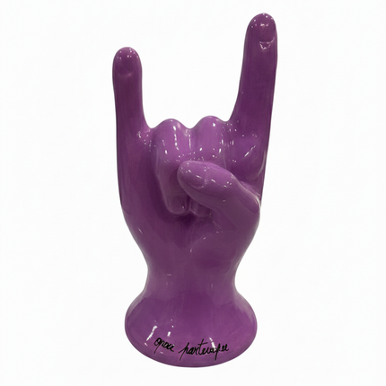 Corna Portafortuna in Ceramica lucida-Fatta a mano-Vari colori