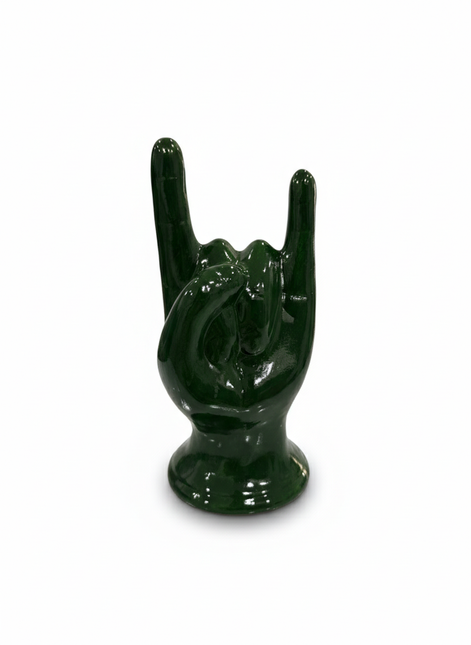 Corna Portafortuna in Ceramica lucida-Fatta a mano-Vari colori