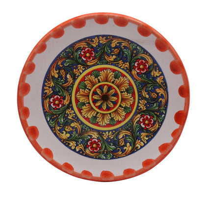 Piattino in Ceramica Artigianale Napoletana - Decoro Maioliche