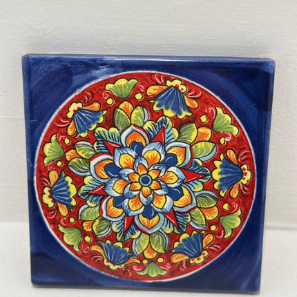 Mattonella Decorativa in Ceramica Fatta a Mano – Tema Maioliche