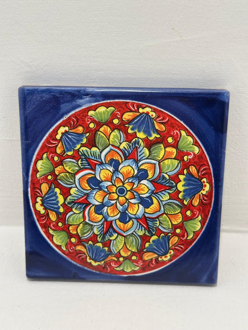 Mattonella Decorativa in Ceramica Fatta a Mano – Tema Maioliche