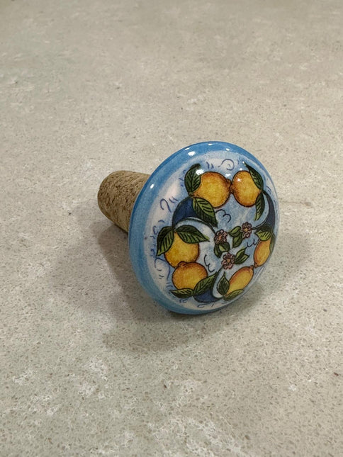 Tappi Bottiglia in Sughero e Ceramica Artigianale Italiana - Made in Italy