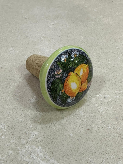 Tappi Bottiglia in Sughero e Ceramica Artigianale Italiana - Made in Italy