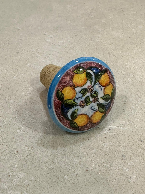 Tappi Bottiglia in Sughero e Ceramica Artigianale Italiana - Made in Italy