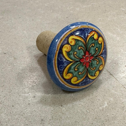 Tappi Bottiglia in Sughero e Ceramica Artigianale Italiana - Made in Italy