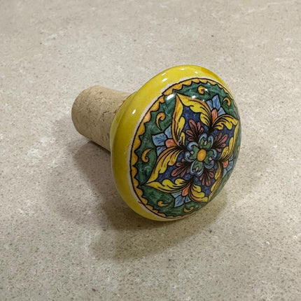 Tappi Bottiglia in Sughero e Ceramica Artigianale Italiana - Made in Italy