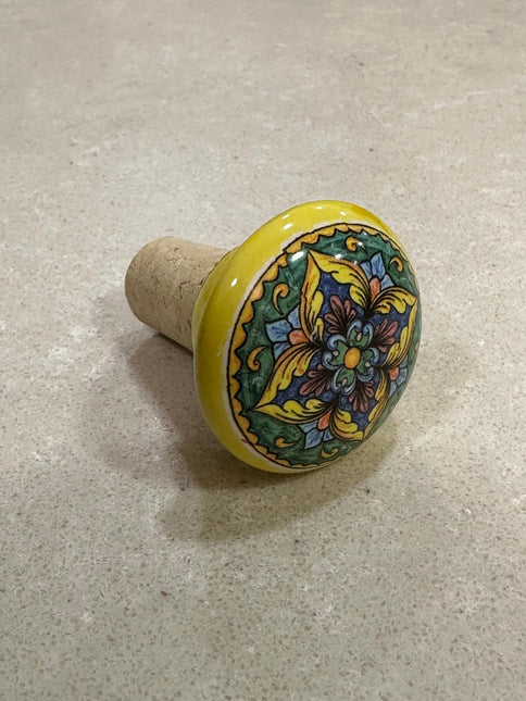 Tappi Bottiglia in Sughero e Ceramica Artigianale Italiana - Made in Italy