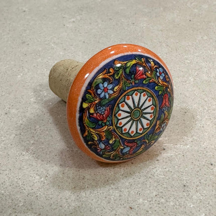 Tappi Bottiglia in Sughero e Ceramica Artigianale Italiana - Made in Italy