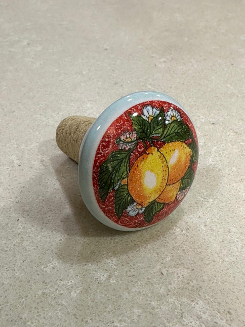 Tappi Bottiglia in Sughero e Ceramica Artigianale Italiana - Made in Italy
