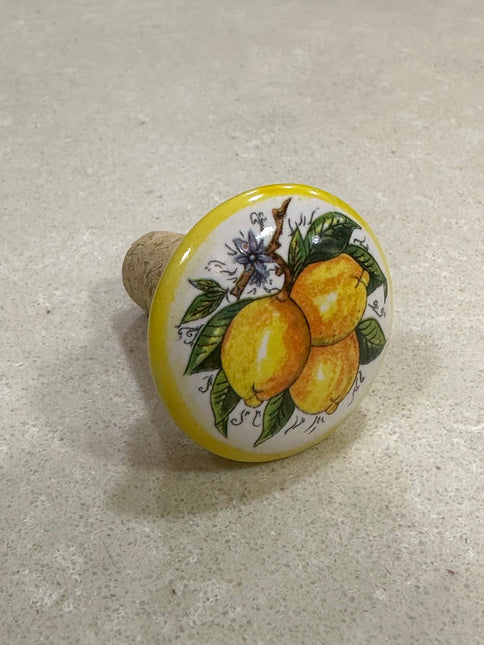 Tappi Bottiglia in Sughero e Ceramica Artigianale Italiana - Made in Italy