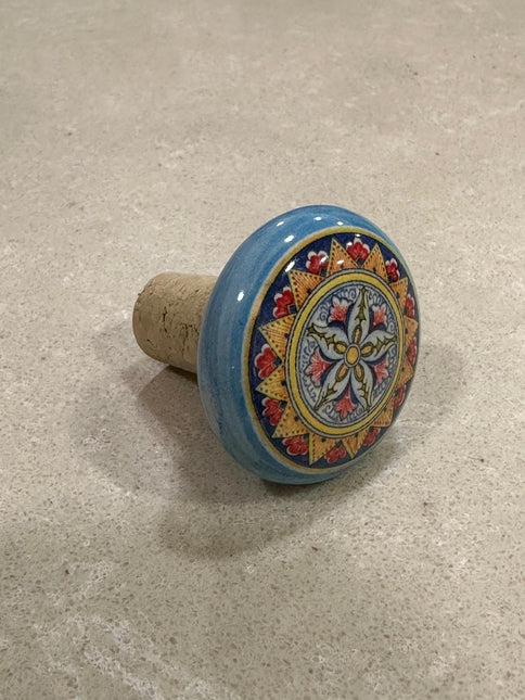 Tappi Bottiglia in Sughero e Ceramica Artigianale Italiana - Made in Italy