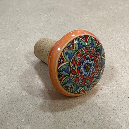 Tappi Bottiglia in Sughero e Ceramica Artigianale Italiana - Made in Italy
