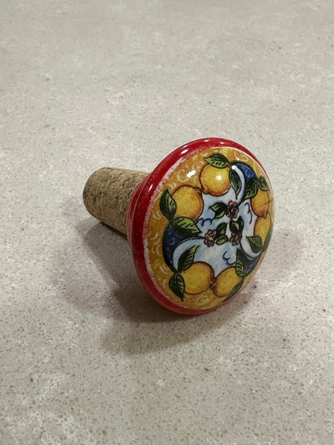 Tappi Bottiglia in Sughero e Ceramica Artigianale Italiana - Made in Italy