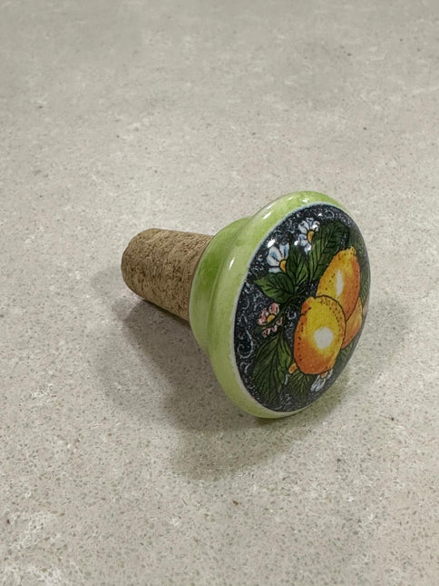 Tappi Bottiglia in Sughero e Ceramica Artigianale Italiana - Made in Italy