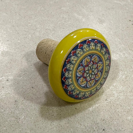 Tappi Bottiglia in Sughero e Ceramica Artigianale Italiana - Made in Italy