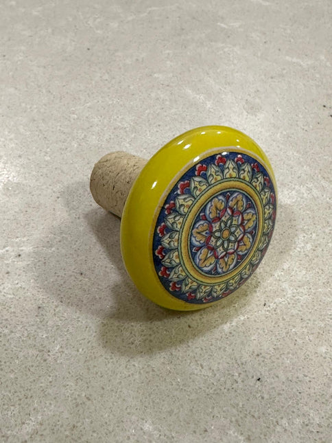 Tappi Bottiglia in Sughero e Ceramica Artigianale Italiana - Made in Italy