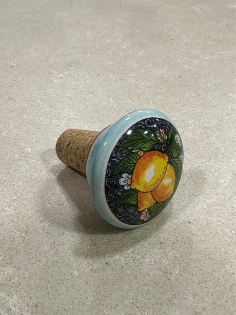 Tappi Bottiglia in Sughero e Ceramica Artigianale Italiana - Made in Italy