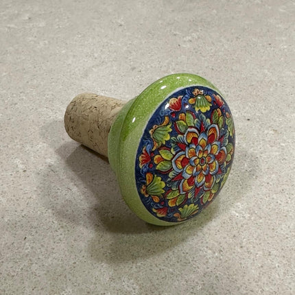 Tappi Bottiglia in Sughero e Ceramica Artigianale Italiana - Made in Italy