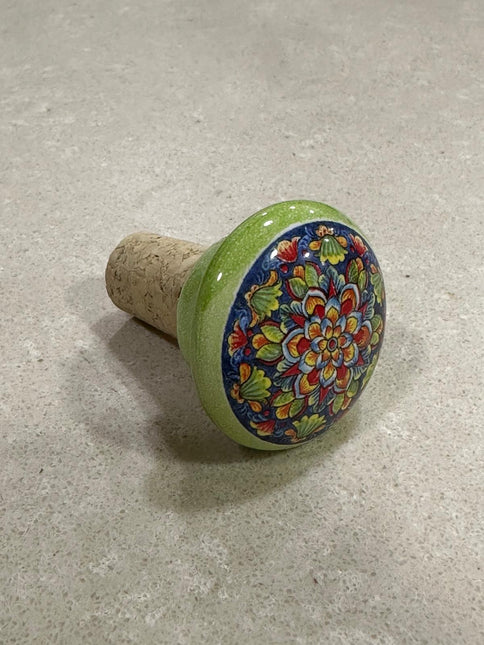 Tappi Bottiglia in Sughero e Ceramica Artigianale Italiana - Made in Italy